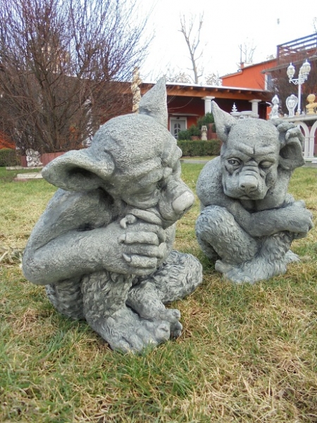 Gargoyle, Statuen, Steinfiguren, Skulpturen, Gartenfiguren
