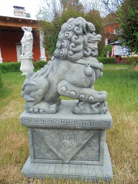 Fu Löwe; Statue, Steinfigur, Gartenfigur