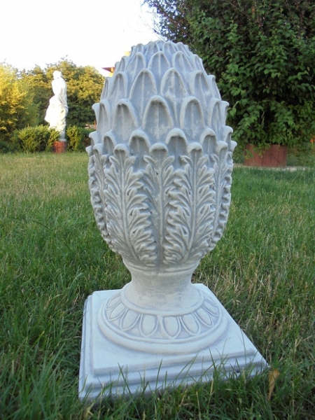 Pinienzapfen, Pfeilerschmuck, Obelisk, Pfeilerkappe, Gartendekoration