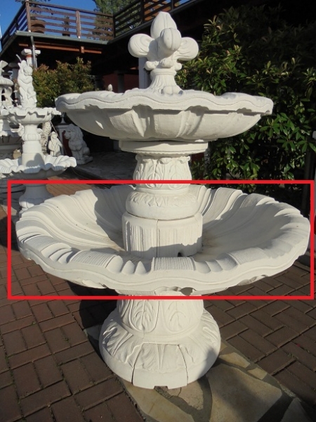 Brunnenschale, Steinschale, Gartenbrunnen, Springbrunnen