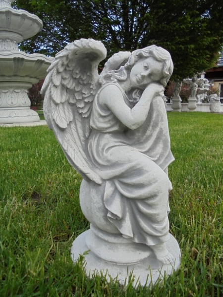 Engel, Steinfigur, Statue, Gartenfigur, Steinguss, Skulptur, Gartendekoration