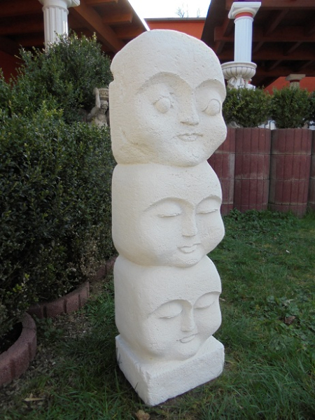 Buddha Gesichter, Steinfigur