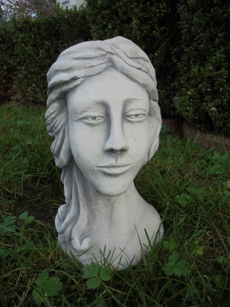 Frauen Büste, bepflanzbare Gartendekoration, Frauenkopf