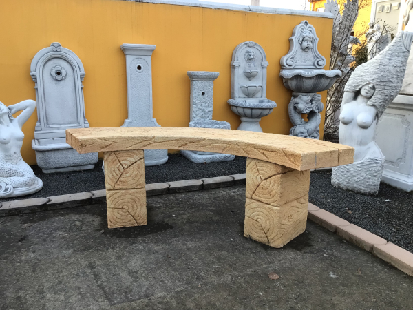 Gartenbank, Steinguss, L. 141 cm Steinbank