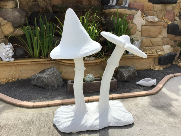 Pilz, Gartenfigur, Frostsicher, Steinpilz, Betonfigur, Fliegenpilz