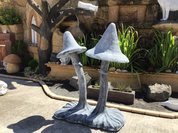 XXL Pilze, Steinfigur, Gartenfigur, Skulptur, Frostsicher, Gartendeko