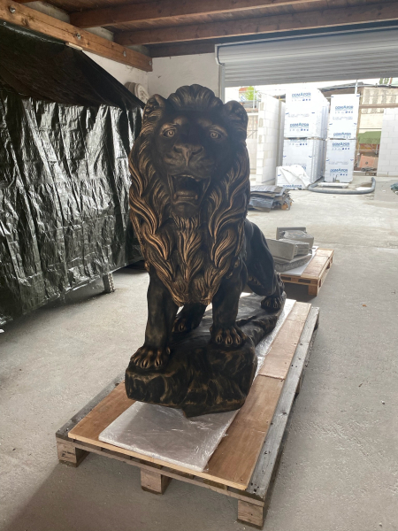 Gartenfigur Löwe XXL, Steinfigur, Statue