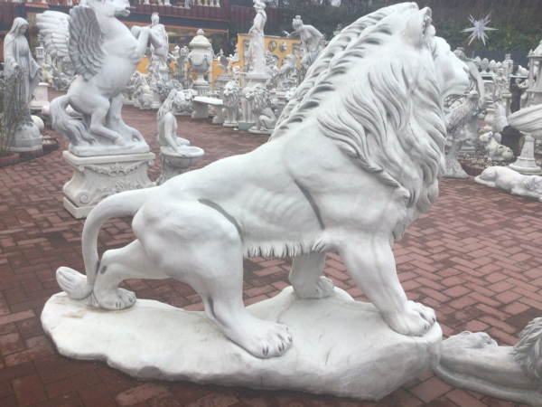 Gartenfigur XXL, Löwe, Steinguss, Steinfigur, Gartendeko
