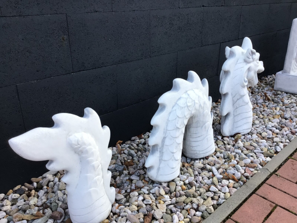 Gartenfigur, Drache, Ungeheuer, Steinfigur, Gartendeko