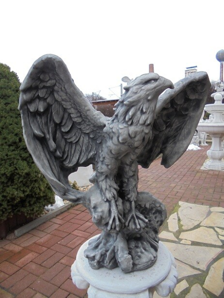 Statue Adler Steinfigur H.60 cm, Steinguss