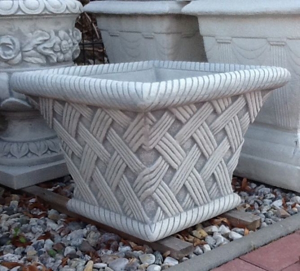 Pflanzschale, Amphore, Steinvase, Pflanztrog, Vase, Gartendekoration