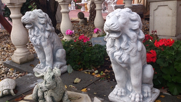 Löwe Steinfigur, Statue, Gartendekoration