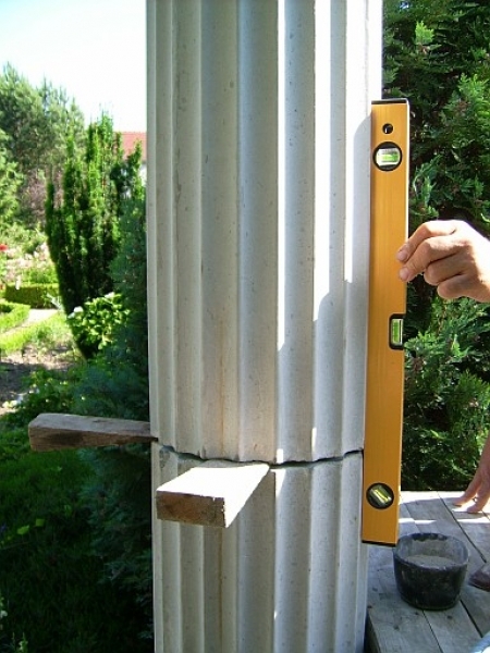 Säule, Betonsäule, Steinsäule, Gartensäule, Kapitel, Basis
