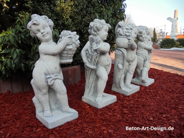 Steinfiguren Set, Gartenfiguren, Skulpturen, Statuen