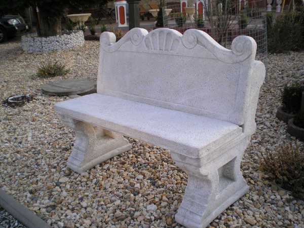 Steinbank, Gartenbank, Gartendekoration