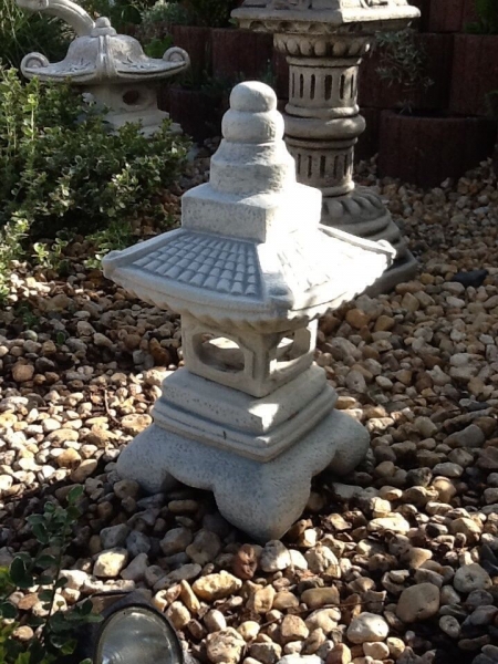 Japan lamp height 52 cm white concrete