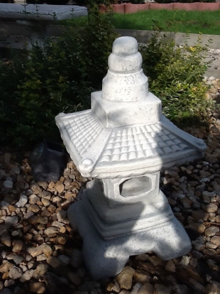 Japan lamp height 52 cm white concrete