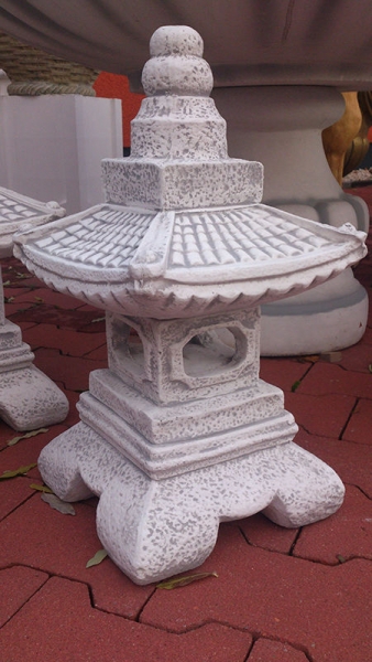 Japan lamp height 52 cm white concrete