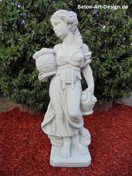 pretty garden statue "flower girl" 106 cm
