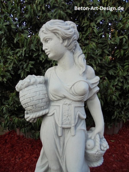 pretty garden statue "flower girl" 106 cm