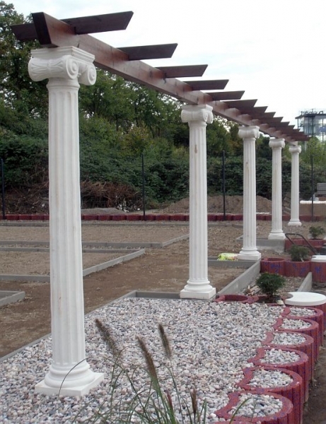 Säule, Betonsäule, Steinsäule, Gartensäule, Kapitel, Basis