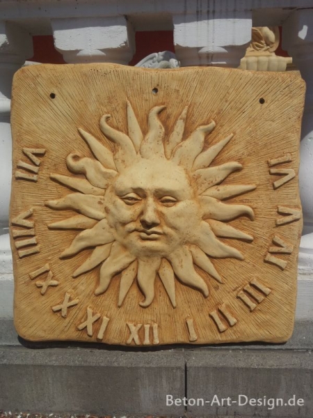Sonnenuhr, Relief, Wandbild, Steinguss, Fassadenstuck, Stuck, Ornament