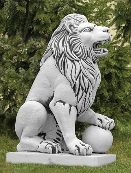 Löwe Steinfigur, Statue, Gartendekoration