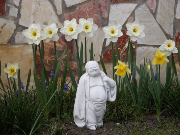 Buddha, Skulptur, Steinfigur, Gartenfigur