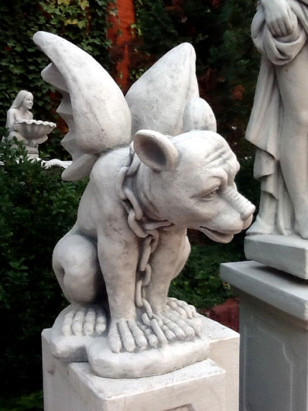 Gartenfigur, Gargoyle,Steinguss, Frostsichere Gartendeko