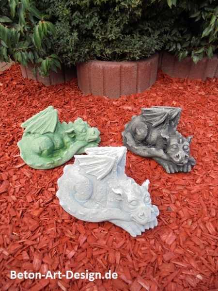 Drache, Skulptur, Steinfigur, Gartenfigur, Gartendekoration, Statue