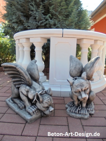 Gargoyle, Statuen, Steinfiguren, Skulpturen, Gartenfiguren