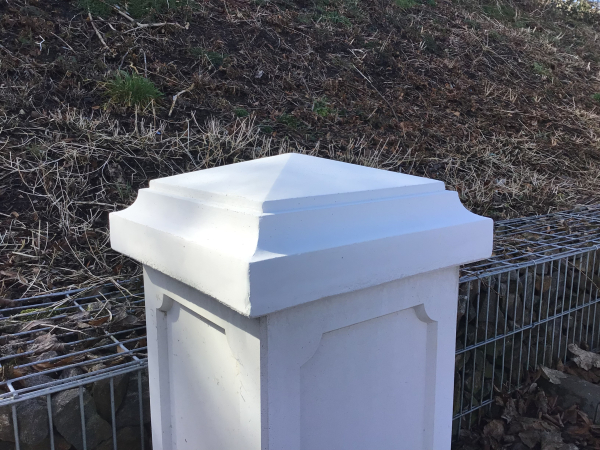 Pyramide Abdeckplatte, Tor und Zaunspfeiler, 40 cm x 40 cm Gartendekoration