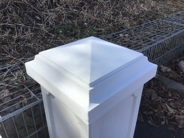 Pyramide Abdeckplatte, Tor und Zaunspfeiler, 40 cm x 40 cm Gartendekoration