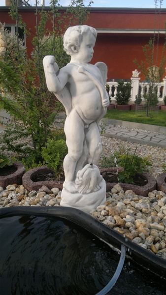 Engel, Steinfigur, Statue, Gartenfigur, Steinguss, Skulptur, Gartendekoration