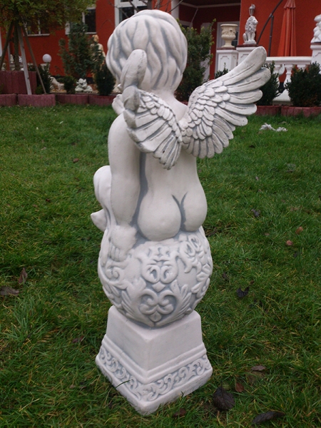Engel, Steinfigur, Statue, Gartenfigur, Steinguss, Skulptur, Gartendekoration