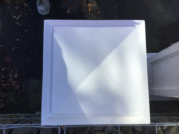 Pyramide Abdeckplatte, Tor und Zaunspfeiler, 45 cm x 45 cm Gartendekoration, Steinguss