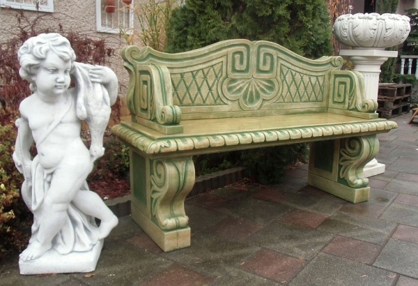 Gartenbank, Steinbank, Betonbank, Parkbank, Gartendekoration
