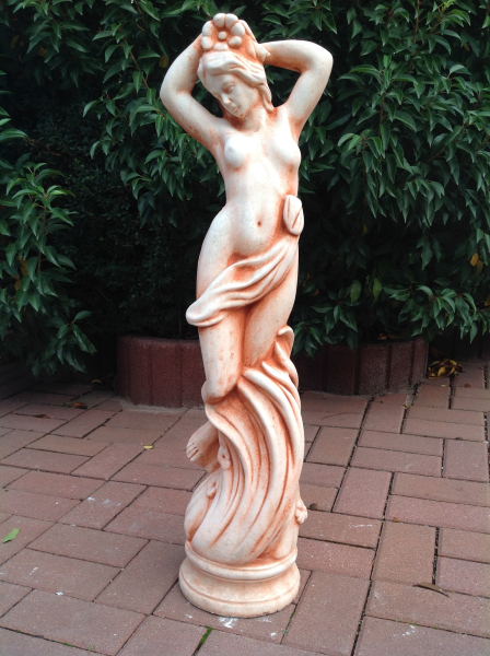 Gartenfigur "Jungfrau" 80 cm hoch, Park & Gartendekoration, Skulptur, Steinfigur, Steinguss, Statue
