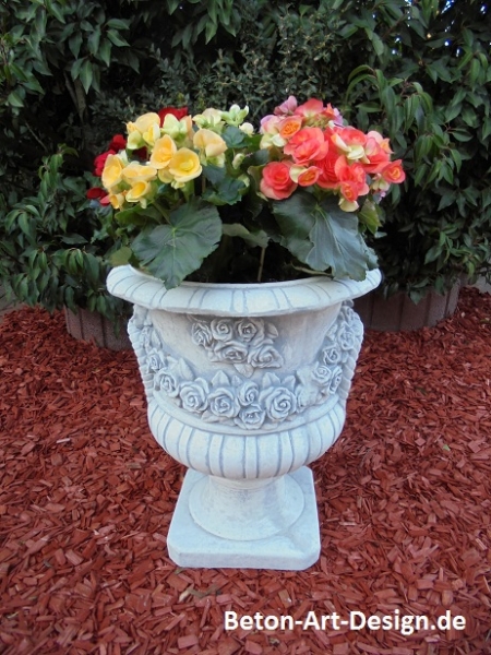 Pflanzschale, Amphore, Steinvase, Pflanztrog, Vase, Gartendekoration