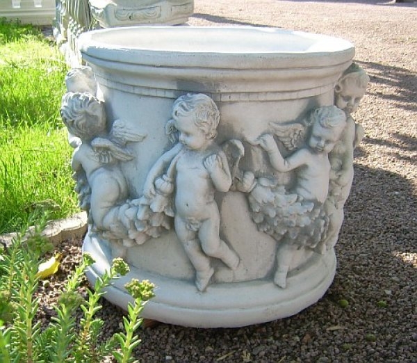 Pflanzschale, Steinvase, Amphore, Gartendekorationp