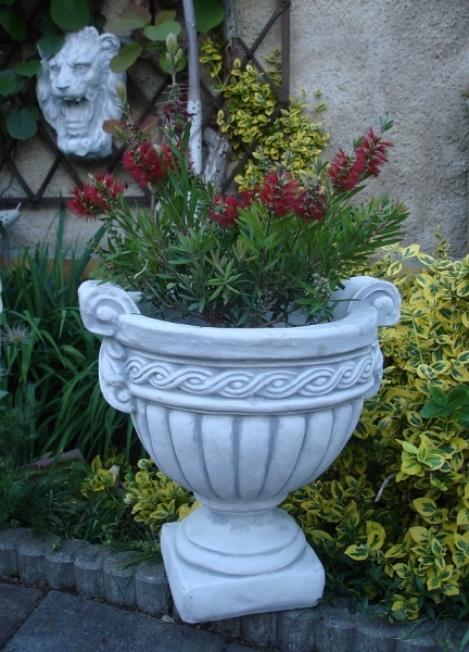 Pflanzschale, Amphore, Steinvase, Pflanztrog, Vase, Gartendekoration