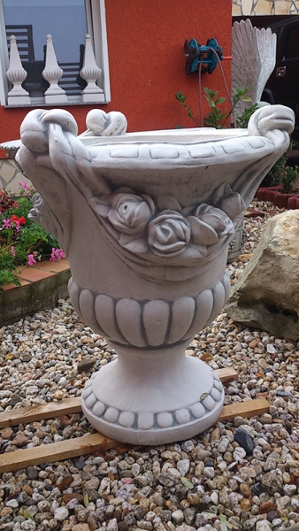 Pflanzschale, Amphore, Steinvase, Pflanztrog, Vase, Gartendekoration