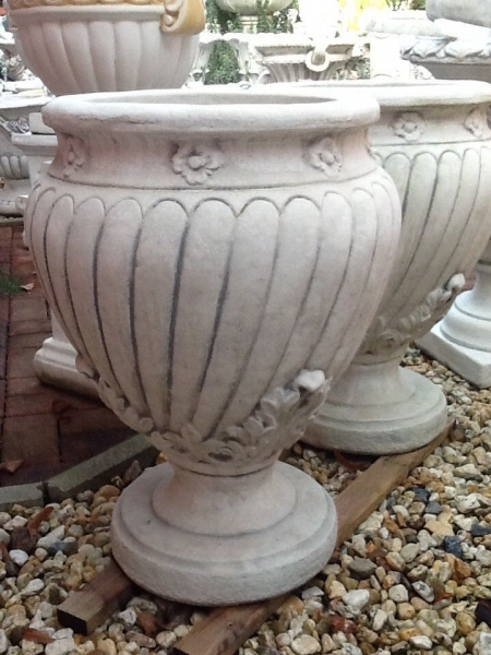 Pflanzschale, Amphore, Steinvase, Pflanztrog, Vase, Gartendekoration