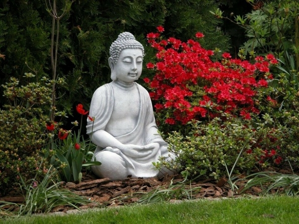 Buddha, Skulptur, Steinfigur, Gartenfigur