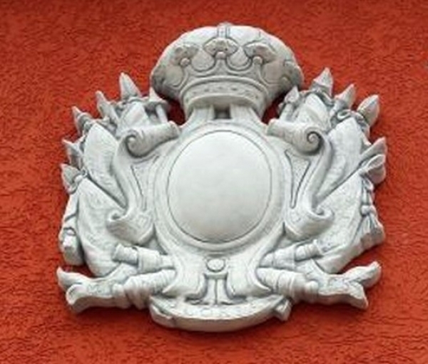 Wappen, Relief, Wandbild, Steinguss, Fassadenstuck, Stuck, Ornament