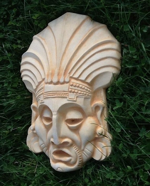 Relief, Maske, Skulptur, Wandbild, Steinguss, Fassadenstuck, Stuck, Ornament