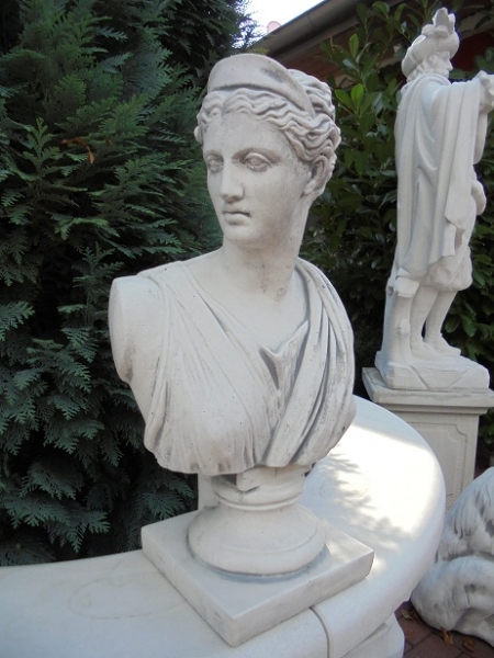 Büste, Skulptur, Steinfigur, Gartendekoration