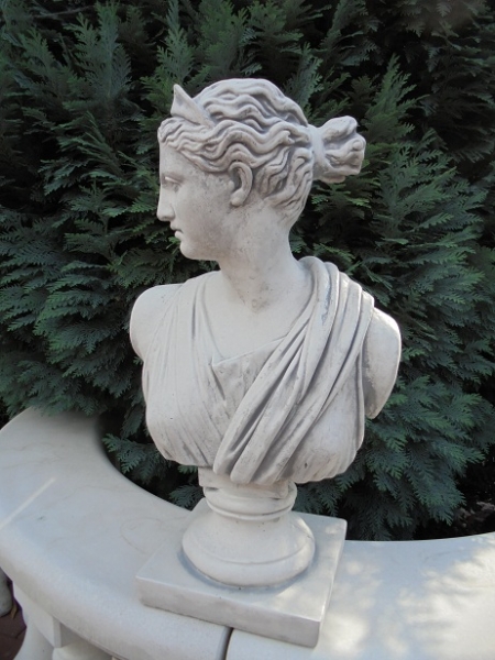 Büste, Skulptur, Steinfigur, Gartendekoration