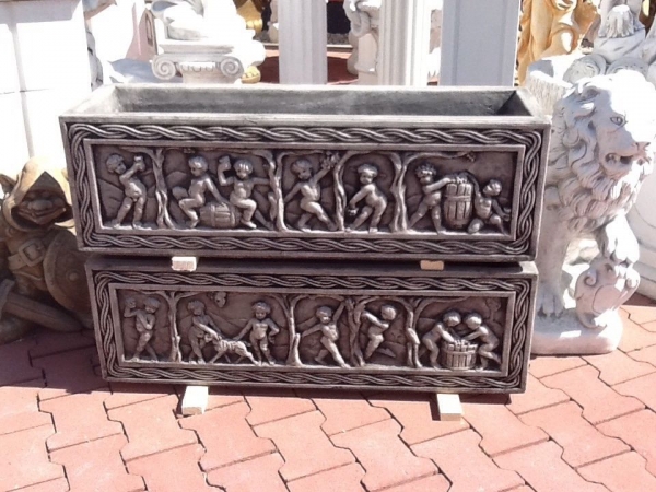 Pflanzschale, Steinfiguren, Gartenfiguren, Skulpturen, Statuen