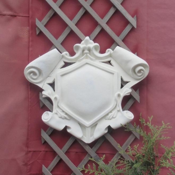 Wappen, Relief, Wandbild, Steinguss, Fassadenstuck, Stuck, Ornament